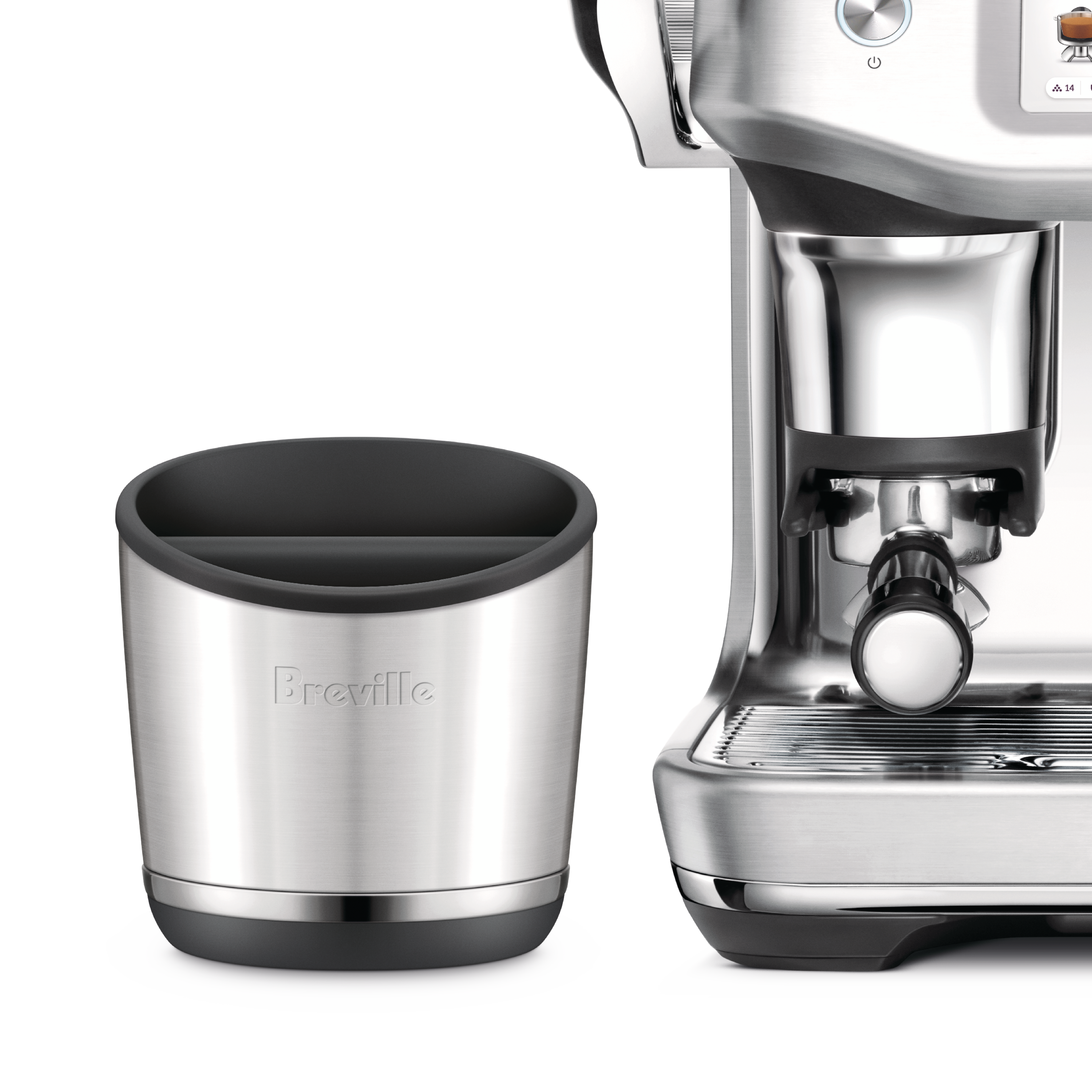 Breville Knock Box 20 - Brushed Stainless Steel