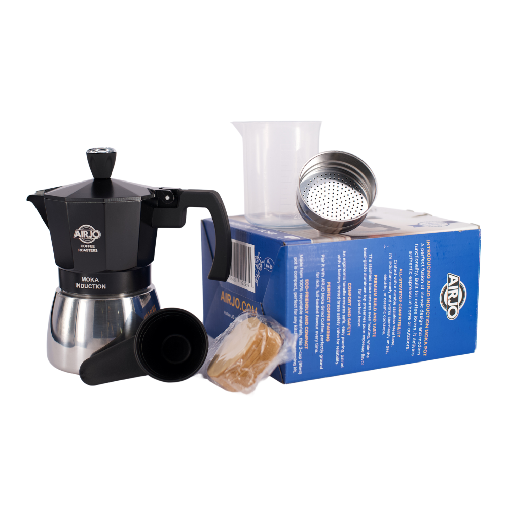 AIRJO Induction Moka Pot - 2 Cup