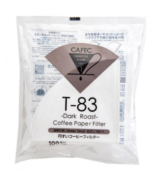 CAFEC 1 CUP DARK ROAST FILTER PAPER 100 PACK