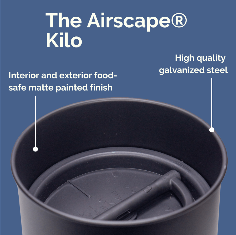 AIRSCAPE Large Coffee Storage - Matte Black