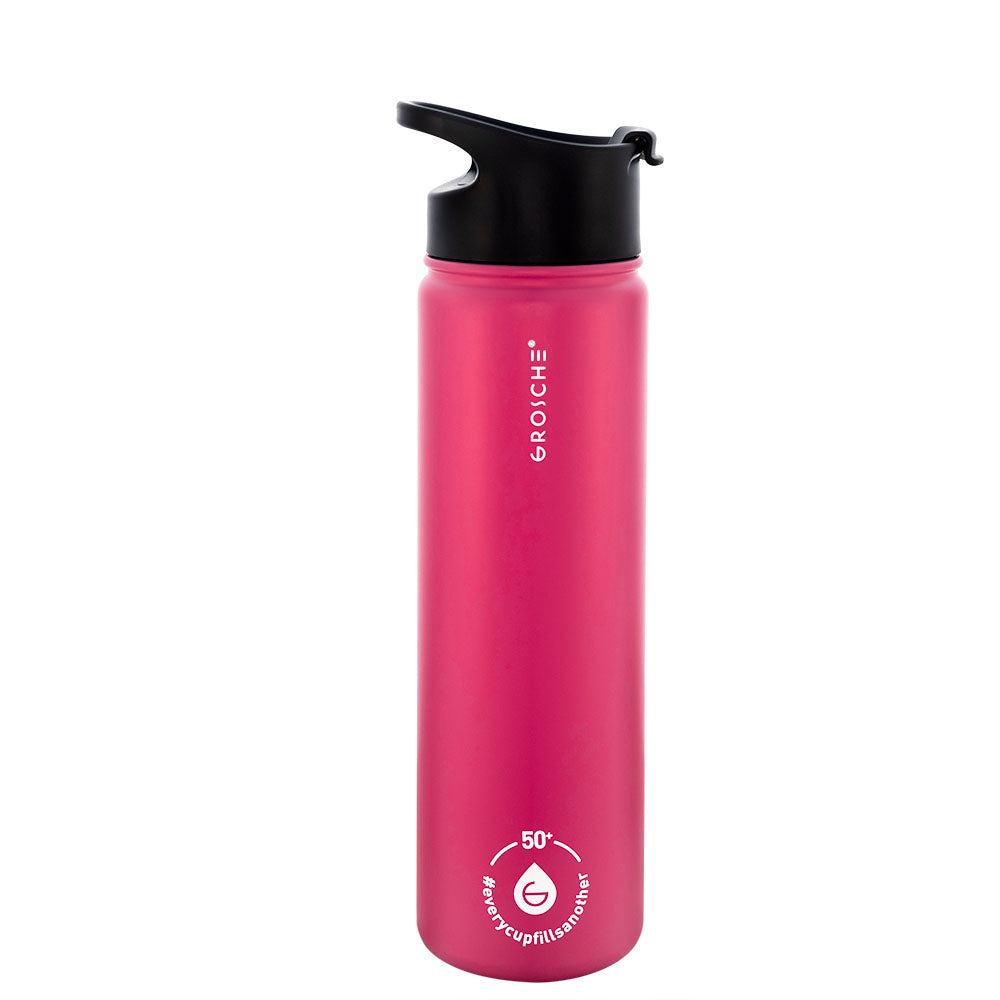 Cold Brew Infuser Bottle -  Fuchsia Pink 650ml
