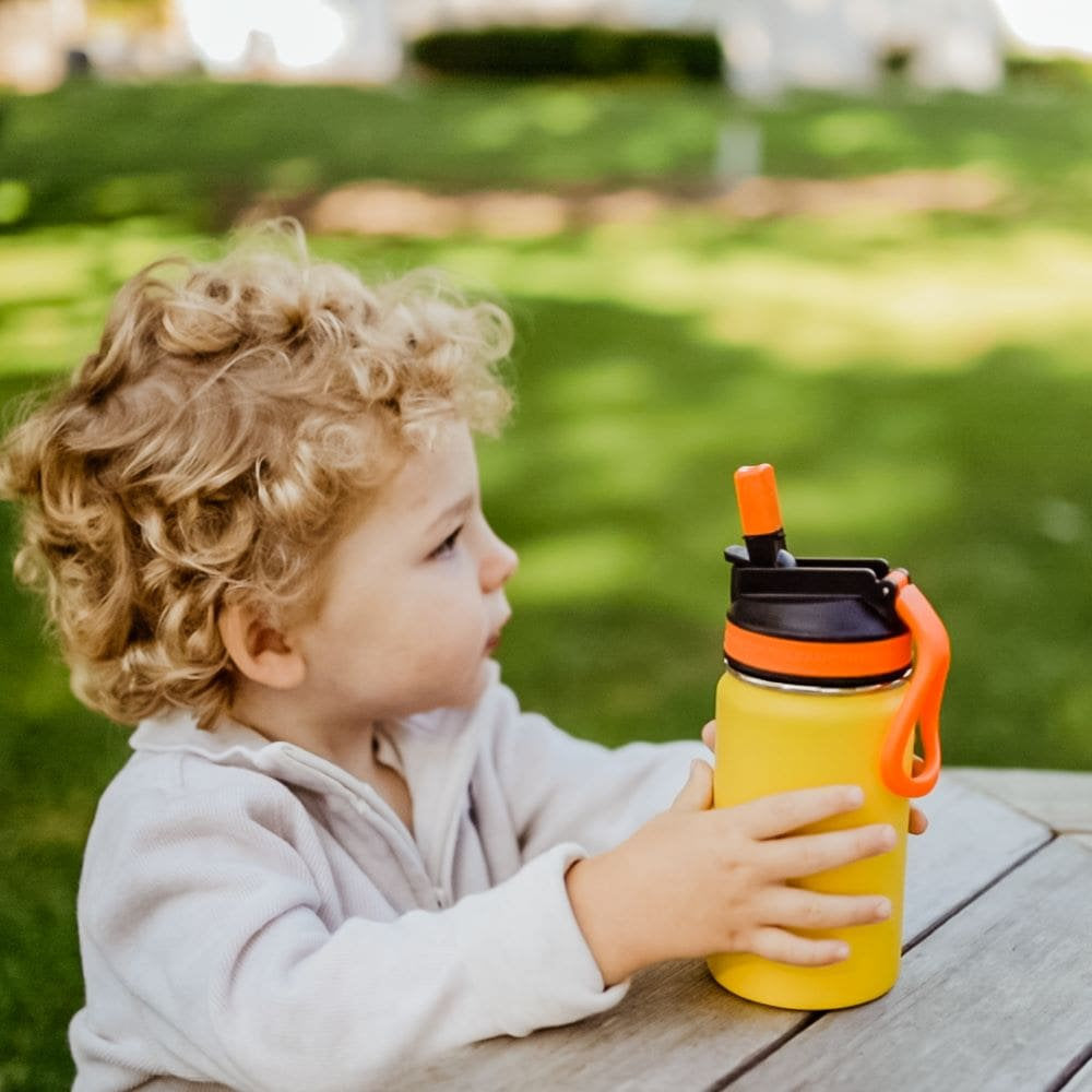 Lil Chill Kids SS Insulated Water Bottle - Yellow 350ml